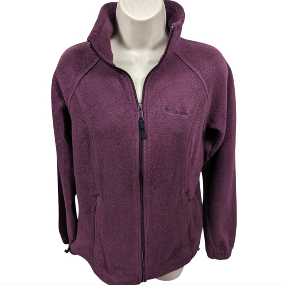 Columbia Benton Springs Zip-Front Fleece Jacket Sz M - Picture 1 of 9
